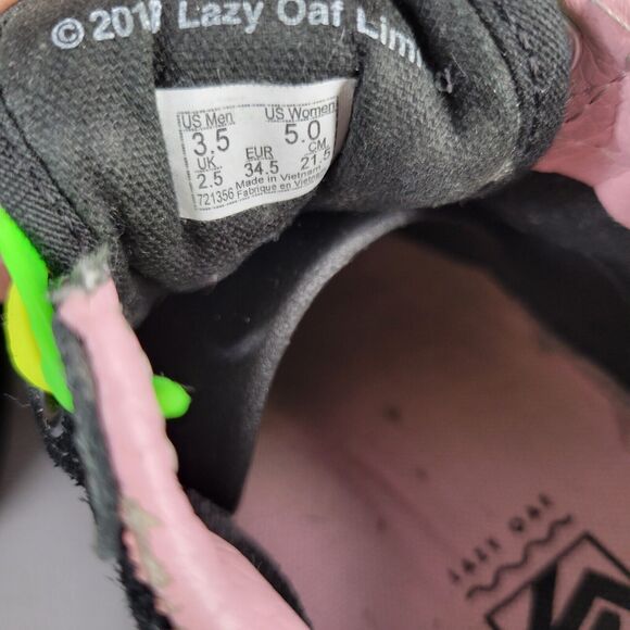 Vans Lazy Oaf Old Skool Platform Black Suede Heart Cutouts Bad For You Size 5 - Picture 14 of 16